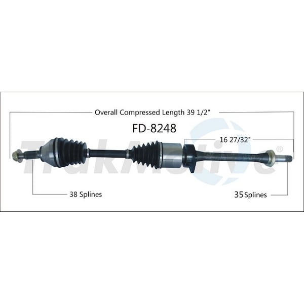 Surtrack Axle Cv Axle Shaft, Fd-8248 FD-8248 - main